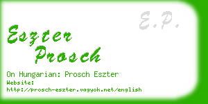 eszter prosch business card